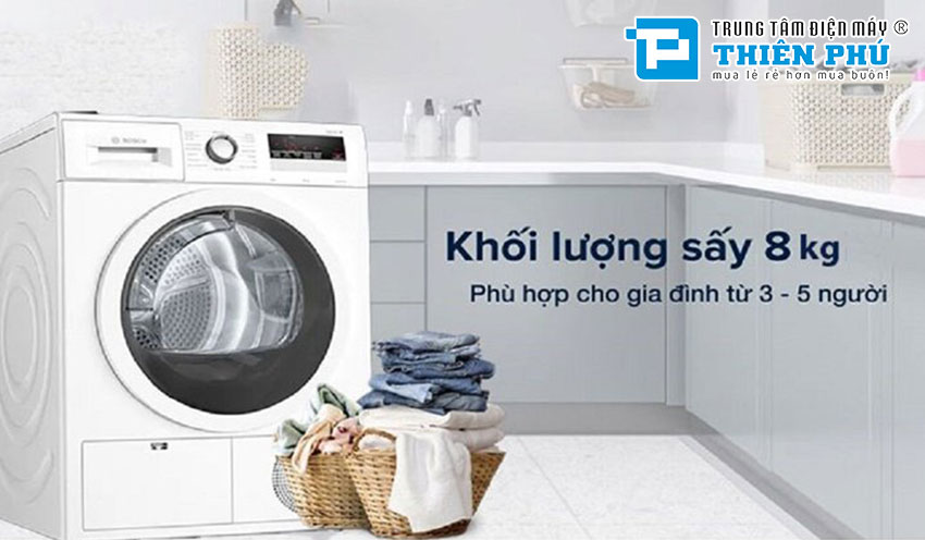 Top 3 mẫu máy sấy quần áo Bosch tốt nhất tầm giá từ 14 - 17 triệu đồng