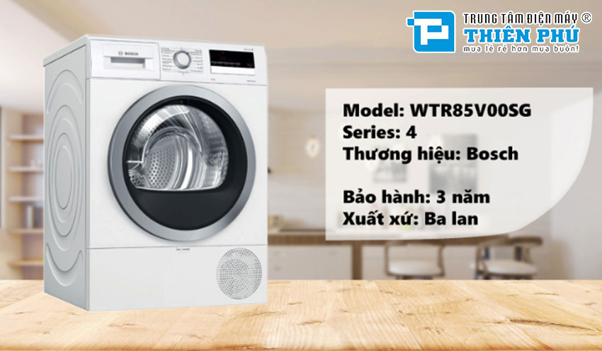 Top 3 mẫu máy sấy quần áo Bosch tốt nhất tầm giá từ 14 - 17 triệu đồng