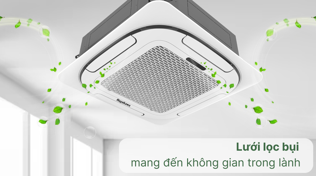 Tìm hiểu các ưu điểm trên điều hòa âm trần Nagakawa Inverter NIT-C36R2T35