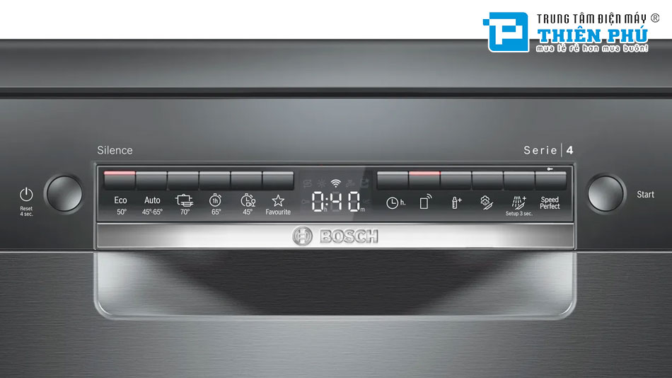 Máy Rửa Bát Bosch SMS4IKC62T 13 Bộ Series 4