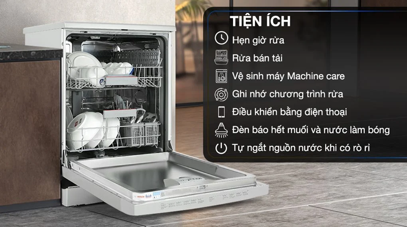 Bosch SMS4IVI01P đa dạng chương trình rửa