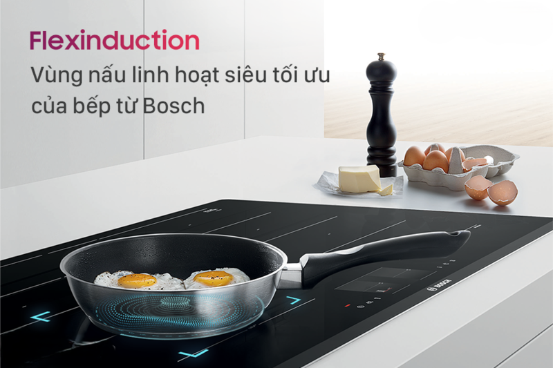 Ưu điểm vượt trội của chức năng FlexInduction trên Bosch PXX975KW1E