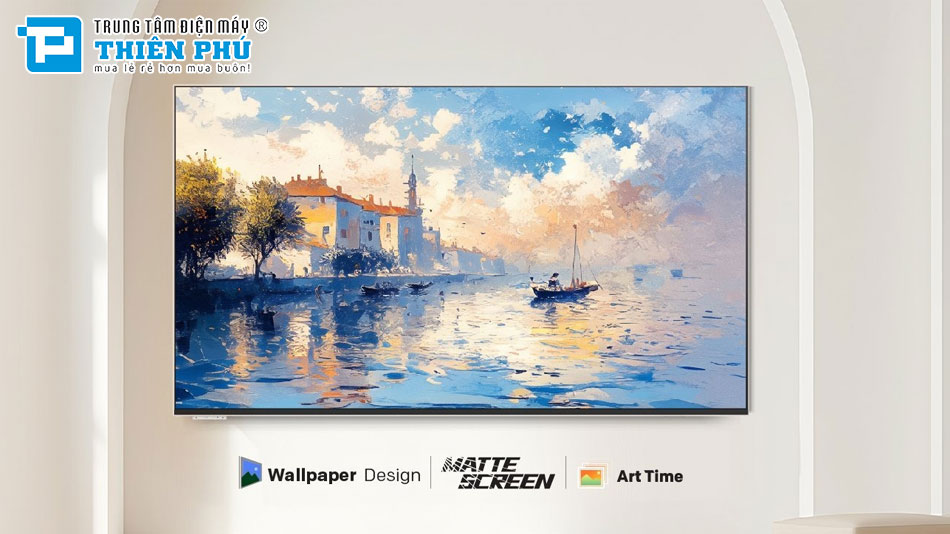 Google Tivi Coocaa Khung Tranh QLED 55 Inch 4K 55LN7000G