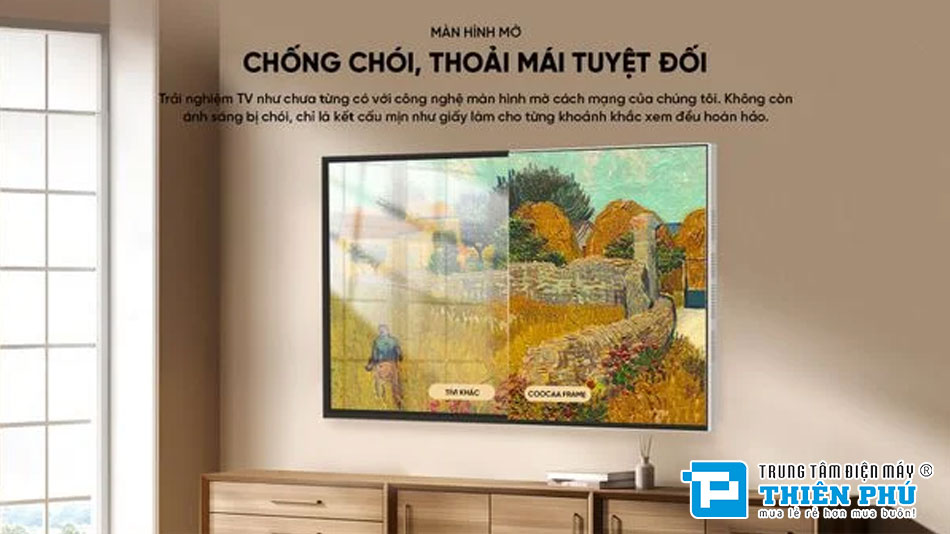 Google Tivi Coocaa Khung Tranh QLED 55 Inch 4K 55LN7000G
