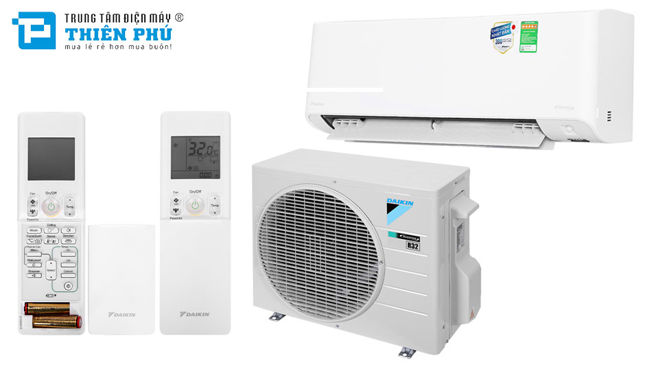 Đánh giá tổng quan về thiết kế của điều hòa Daikin 12000btu FTKZ35VVMV/RKZ35VVMV