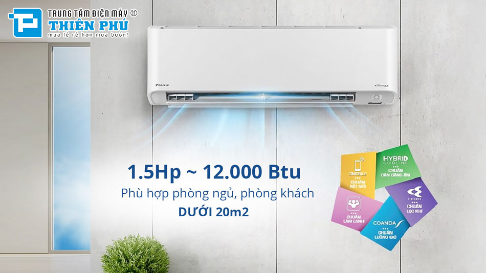 Điều hòa Daikin 12000btu FTKZ35VVMV/RKZ35VVMV: Giải pháp làm mát tiết kiệm điện cho không gian của bạn