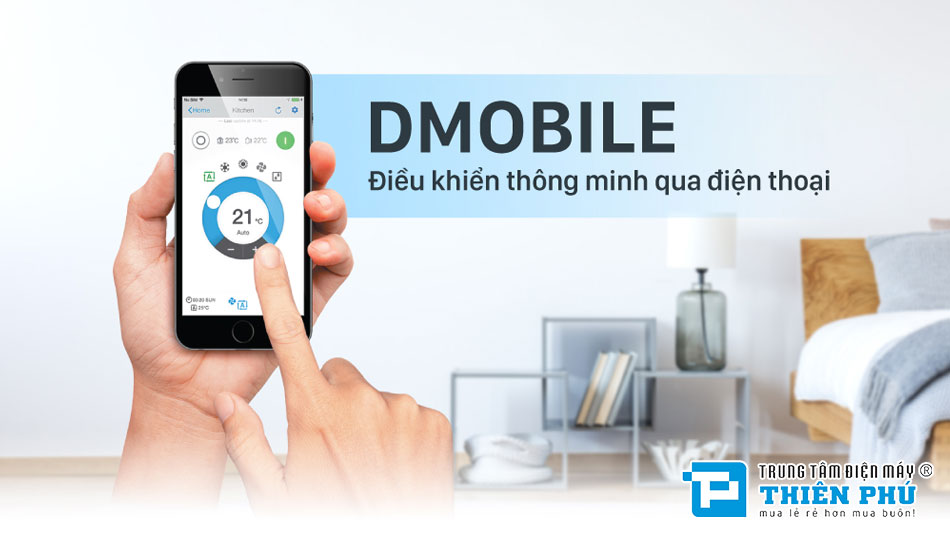 Điều khiển tiện lợi với ứng dụng D-mobile