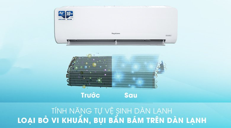 Review chiếc điều hòa Nagakawa Inverter 18000Btu 1 Chiều NIS-C18R2H12