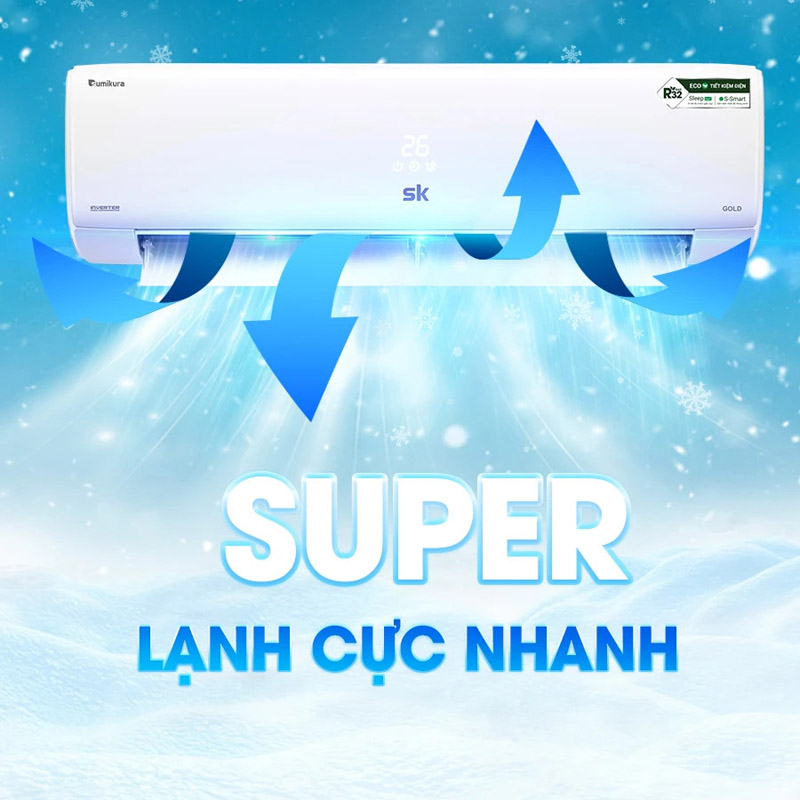 Điều Hòa Sumikura 1 Chiều APS/APO-120/GOLD: Những Tính Năng Vượt Trội