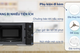 Đánh giá lò vi sóng Panasonic NN-GM34NBYUE giá 2tr590k