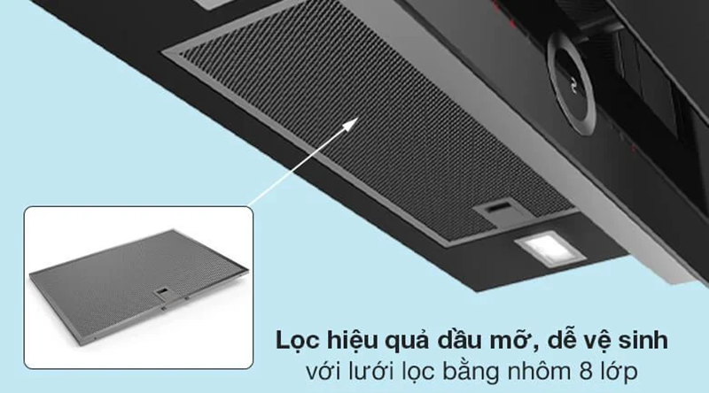 Cách vệ sinh máy hút mùi Bosch DWF97RV60B sau một thời gian sử dụng dễ dàng