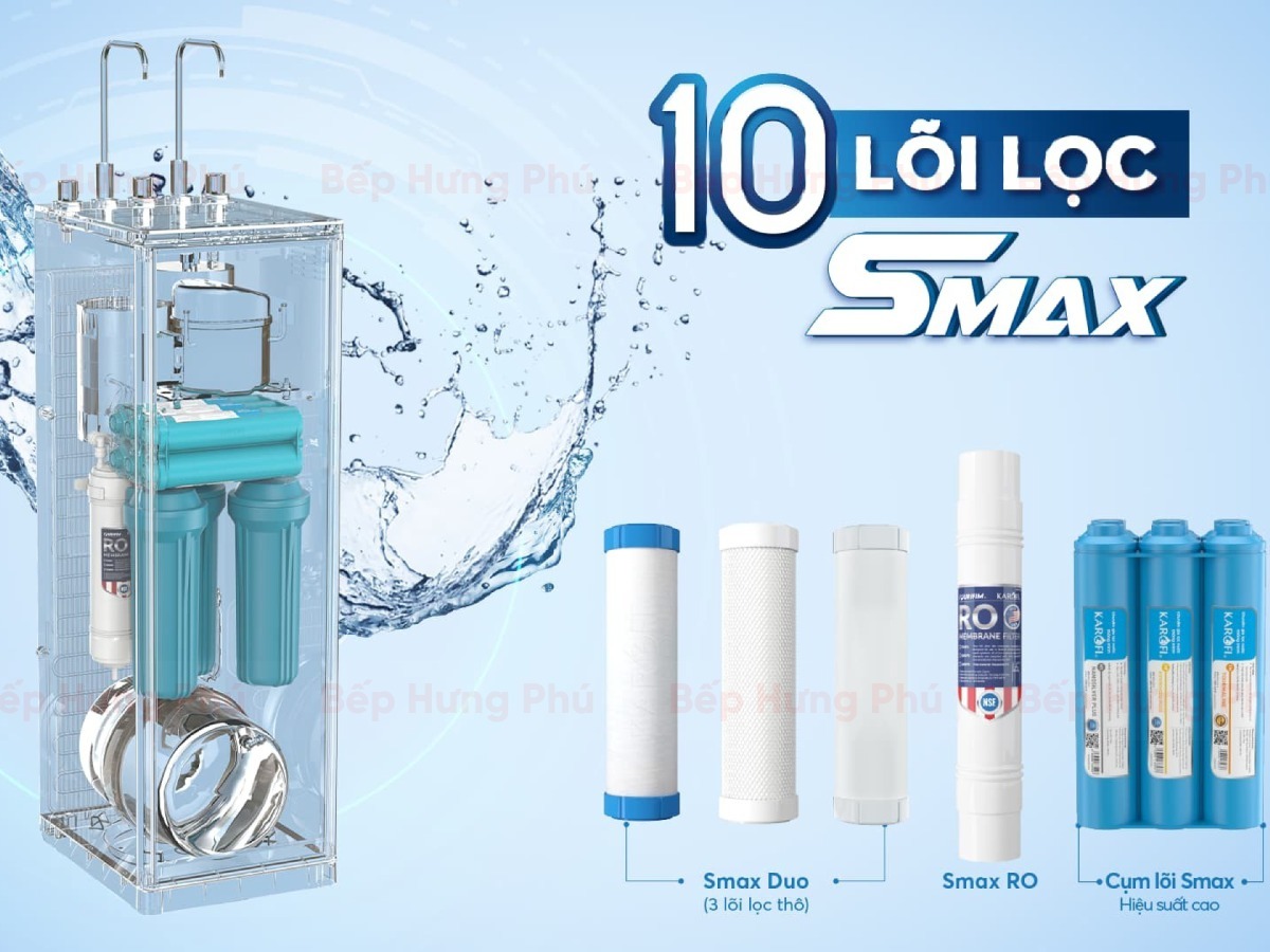 Máy lọc nước Karofi 10 lõi KAH-D10: Đảm bảo nguồn nước tinh khiết cho gia đình bạn