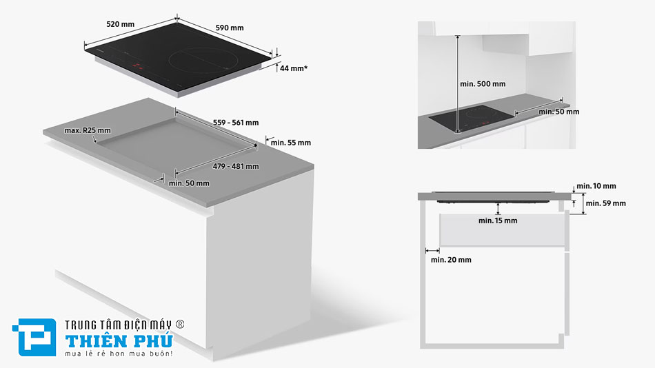 Bếp Từ Samsung NZ63B5046FK/SV 3 Vùng Nấu