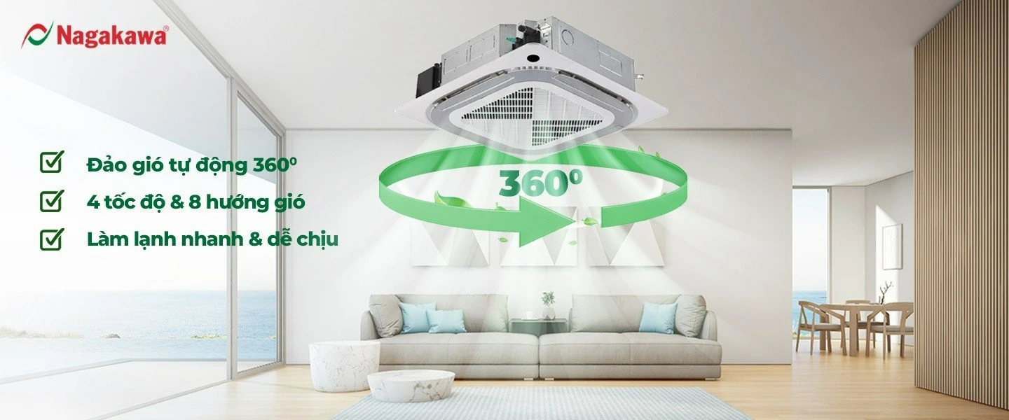 Điều hòa âm trần Nagakawa NIT-C50R2U35 - Giải pháp cho mọi công trình