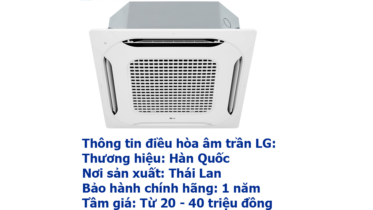 Điểm danh 4 thương hiệu điều hòa âm trần giá bán rẻ, tốt nhất thị trường