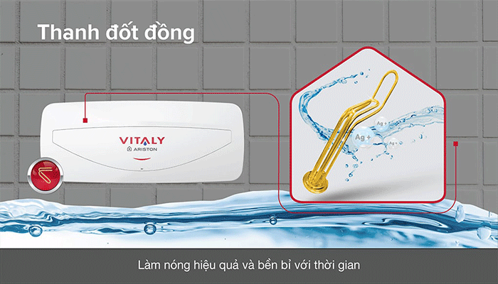 Tại sao nên chọn bình nóng lạnh Ariston 20 Lít Vitaly 20SL cho phòng tắm của bạn?