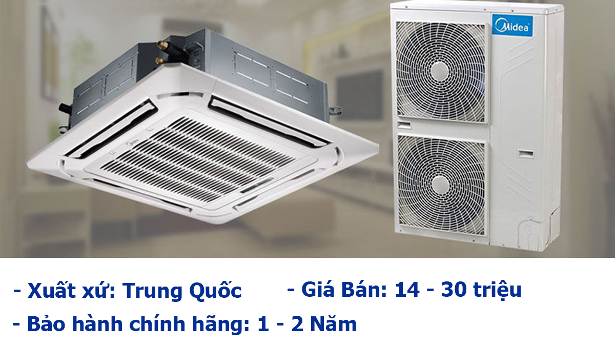 Điểm danh 4 thương hiệu điều hòa âm trần giá bán rẻ, tốt nhất thị trường
