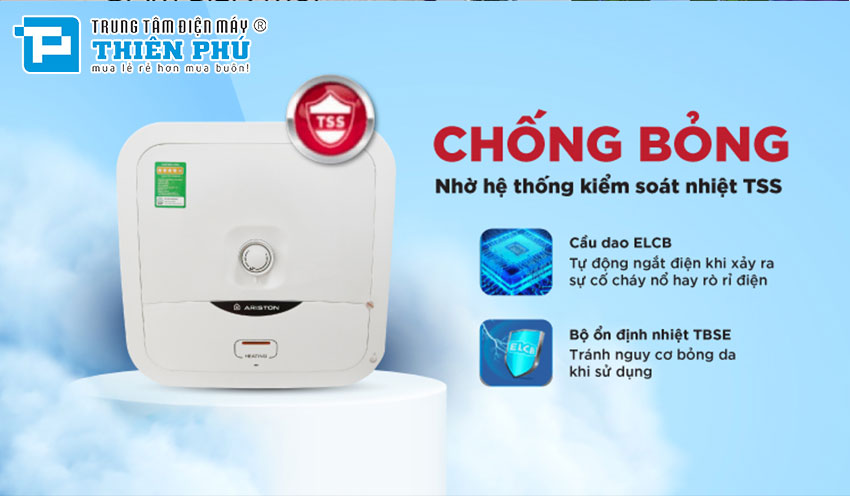 Bình nóng lạnh Ariston 30 lít ANDRIS2 30R: Tận hưởng sự tiện nghi trong ngôi nhà bạn