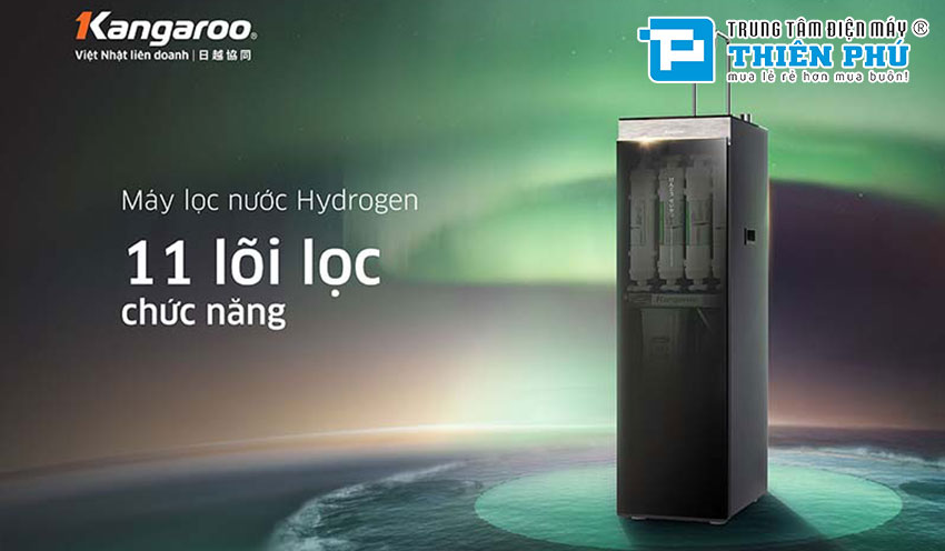 Máy lọc nước Kangaroo Hydrogen Nóng Lạnh KG11A16 - 11 Lõi