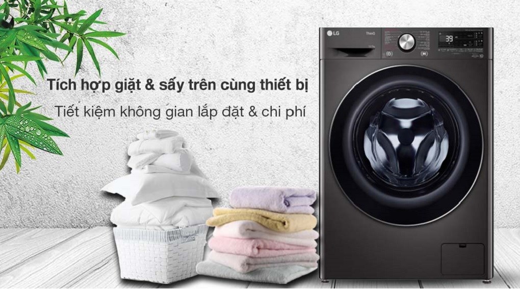 máy giặt sấy LG inverter FV1412H3BA 12kg