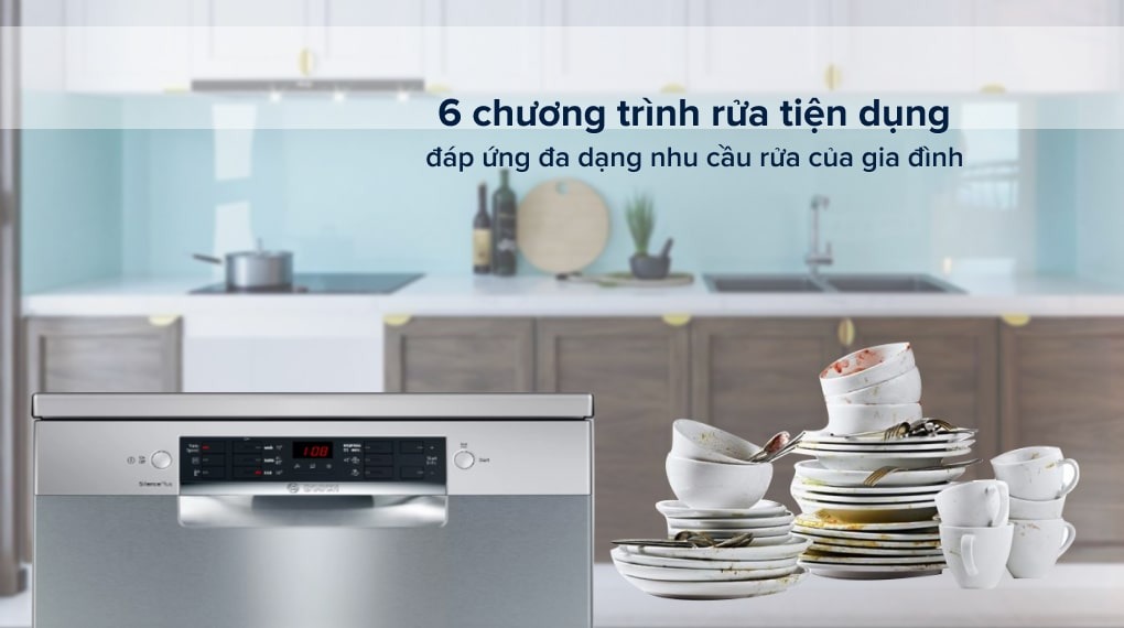 Sở hữu máy rửa bát Bosch SMS46GI01P 12 bộ Serie 4 chỉ với hơn 11 triệu đồng