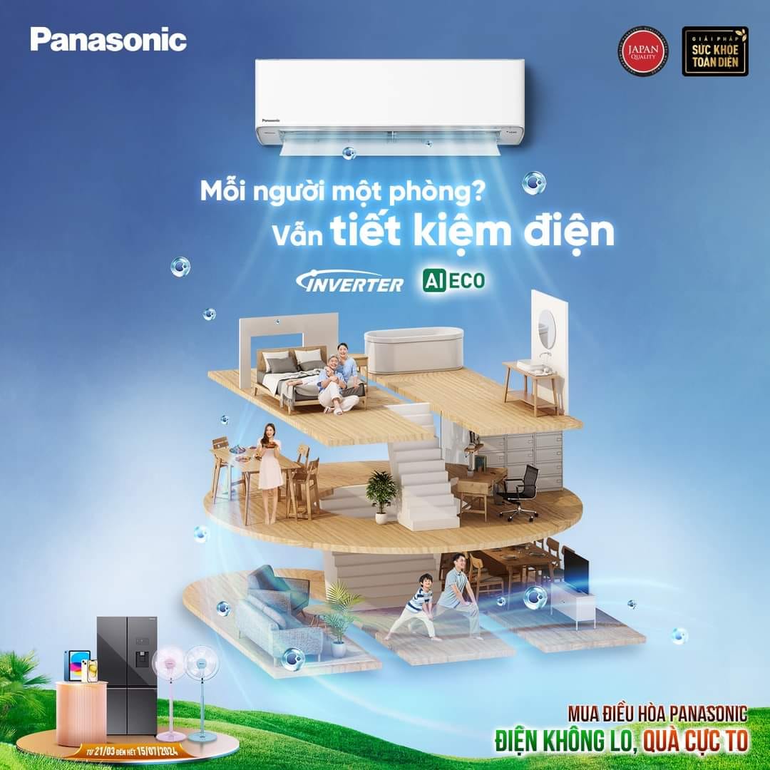Review chi tiết điều hòa Panasonic 24000 1 chiều CS-RU24CKH-8D mới 2026