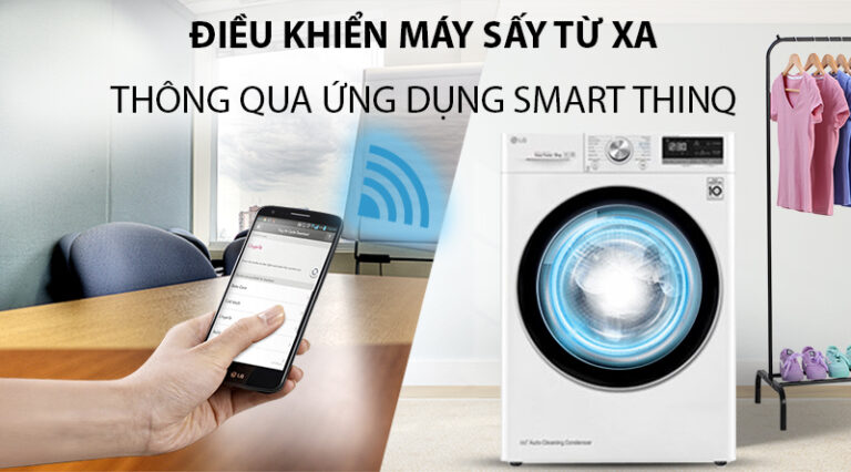Máy sấy quần áo LG 9kg DVHP09W có những đặc điểm gì mà lại được ưa chuộng như thế?