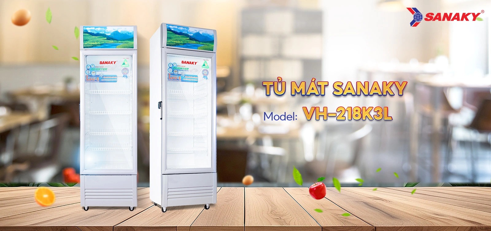 Tủ Mát Sanaky Inverter 1 cánh VH-218K3L có gì mà lại được nhiều người tin dùng?