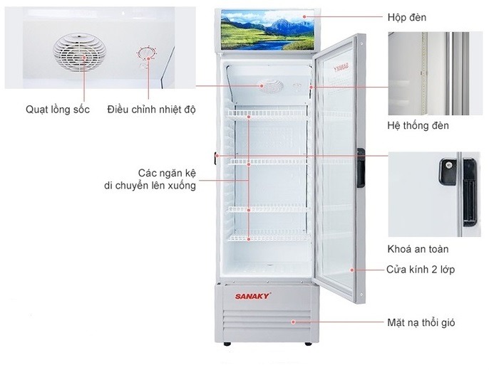 Tươi ngon toàn diện - Tủ mát Sanaky VH-218K3L siêu tiết kiệm điện