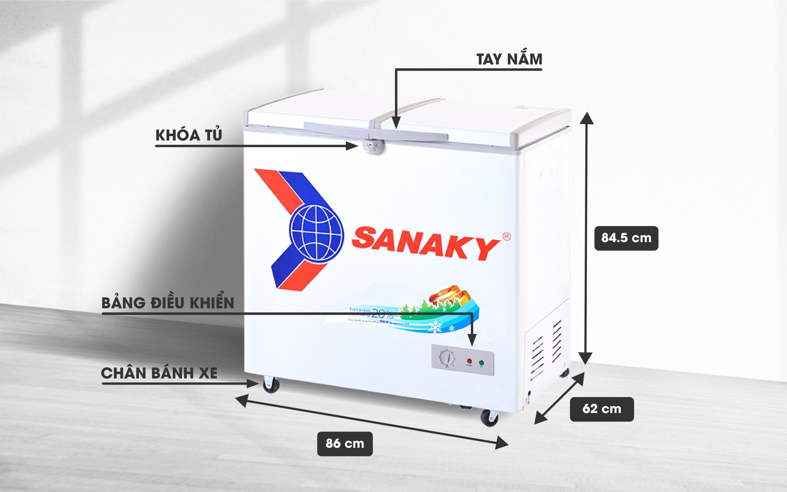 Điểm qua 3 mẫu tủ đông Sanaky được yêu thích có giá bán chưa đến 6 triệu đồng