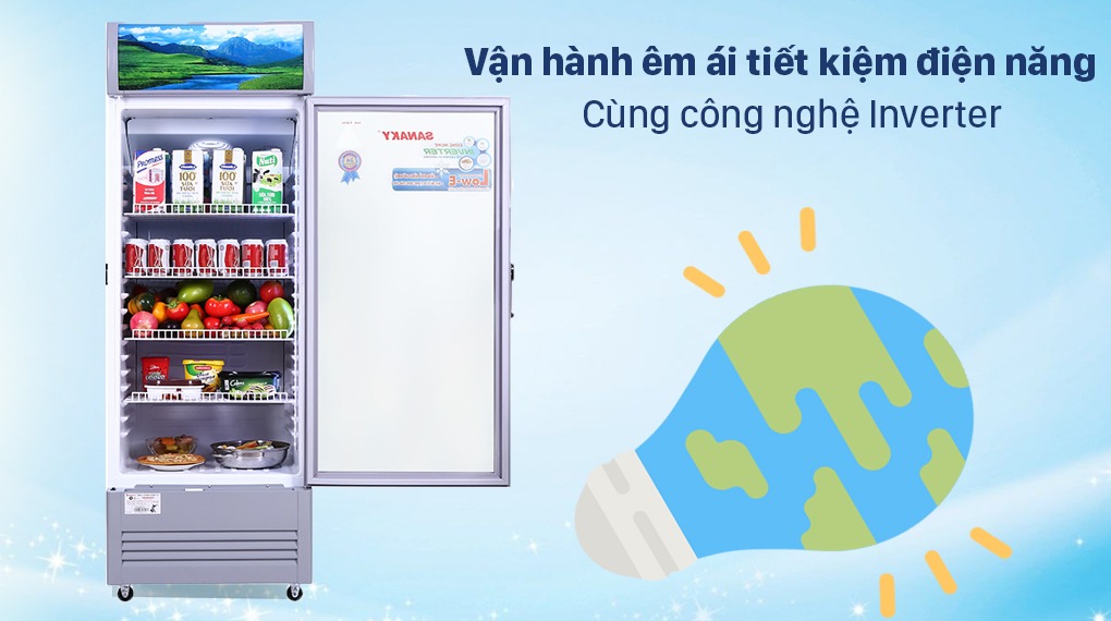 8 lý do vì sao bạn nên chọn mua tủ mát Sanaky inverter 1 cánh VH-258K3L