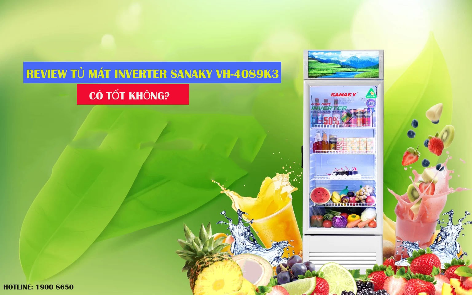 5 đánh giá giúp bạn hiểu rõ hơn về chất lượng của tủ mát Sanaky VH-4089K3