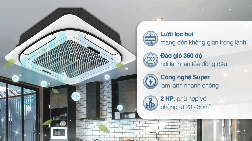 Đánh giá ưu nhược điểm của điều hòa âm trần Nagakawa NT-C18R1T20