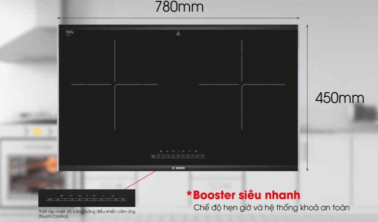 Chỉ hơn 10 triệu đồng sở hữu ngay bếp từ Bosch PPI82560MS series 8 với nhiều ưu điểm nổi bật