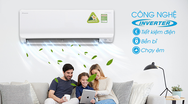Đánh giá điều hòa daikin 9000btu 1 chiều inverter FTKC25UAVMV có tốt không?