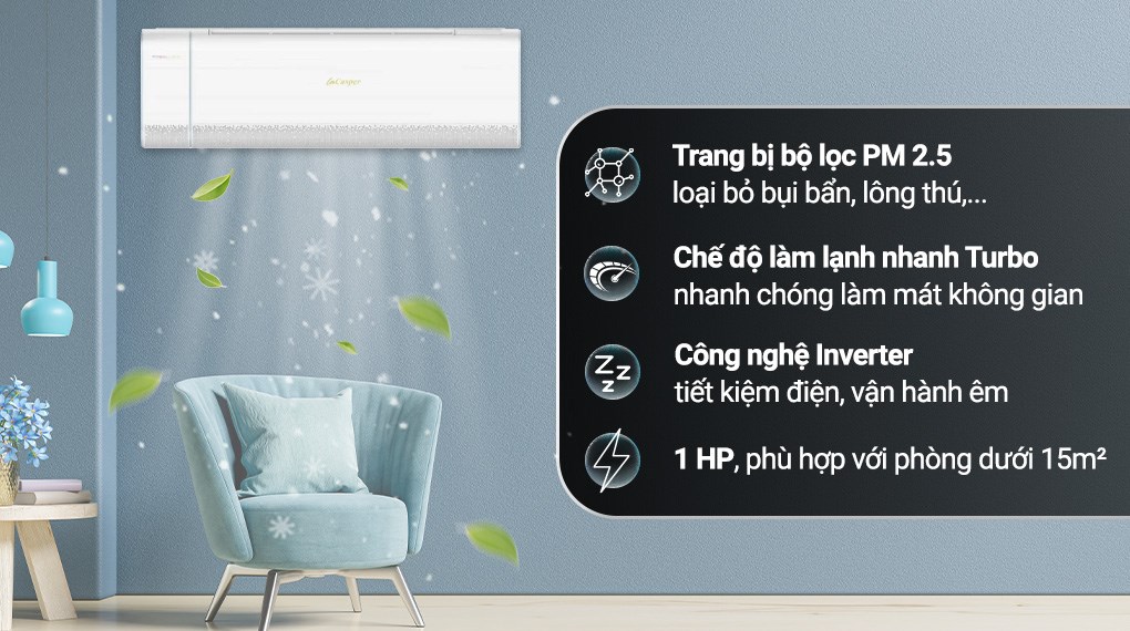 5 Ưu điểm tuyệt vời ở điều hòa Casper XH-09IF35 mà bạn nên biết