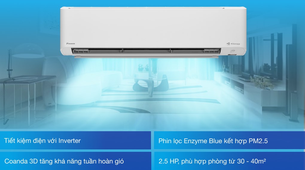 Điều hòa Daikin FTKF60XVMV: Siêu phẩm làm mát tối ưu, tiết kiệm điện hiệu quả