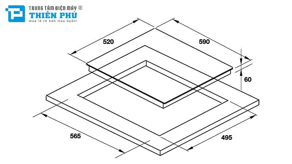 Bếp Từ Hafele 3 Vùng Nấu HC-I6032B