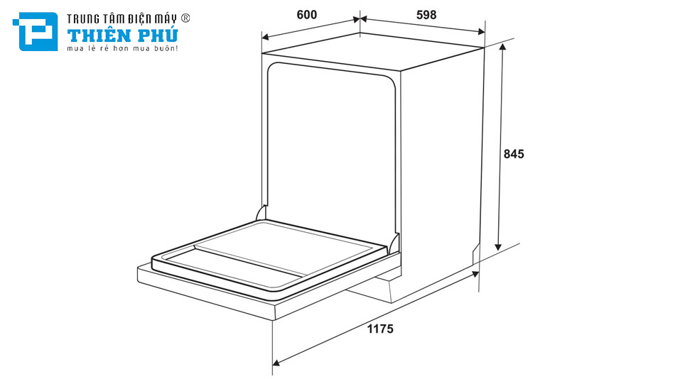 Máy Rửa Bát Hafele HDW-F605B 15 Bộ