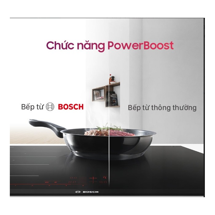 Có gì nổi bật ở bếp từ Bosch PUC61KAA5E 3 vùng nấu series 2 với giá chưa tới 10 triệu đồng?