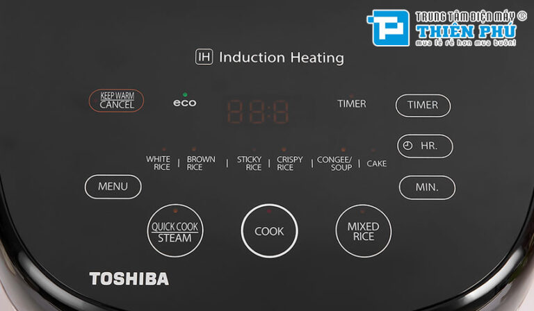 Đặc điểm nổi bật trên nồi cơm điện tử Toshiba RC-10IX1PV