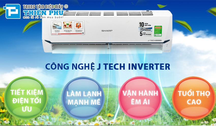 5 Lý Do Nên Chọn Điều Hòa Sharp 1 Chiều 9000Btu Inverter AH-X9XEW