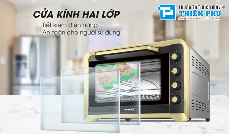 Sắm lò nướng Sanaky VH-129N2D nướng bánh mềm mịn