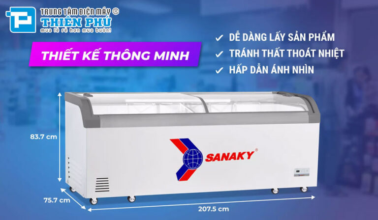 Bảo quản thực phẩm thật tươi cùng tủ đông Sanaky VH-1008KA