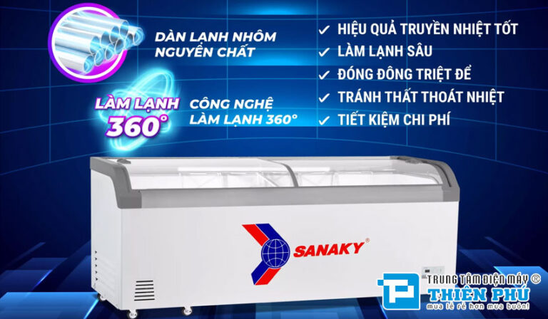 Bảo quản thực phẩm thật tươi cùng tủ đông Sanaky VH-1008KA