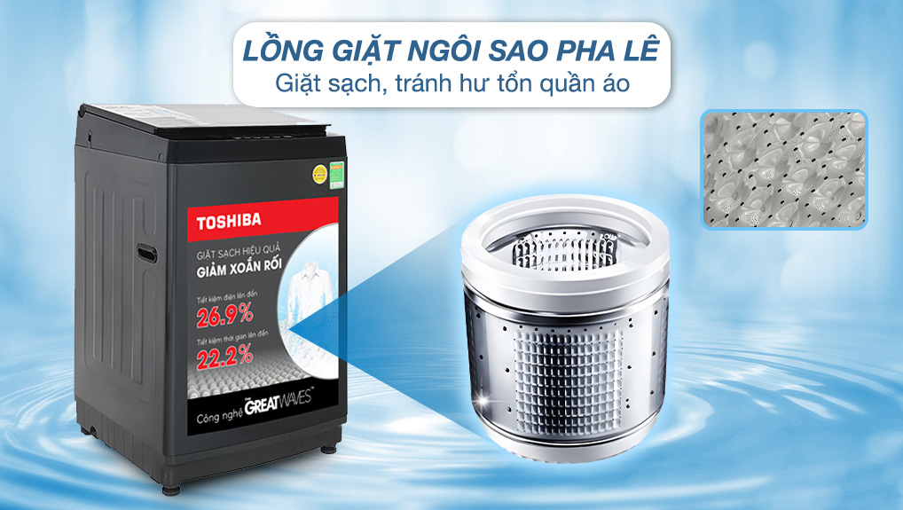 Top 3 máy giặt Toshiba giá từ 4 triệu bạn nên mua cho gia đình