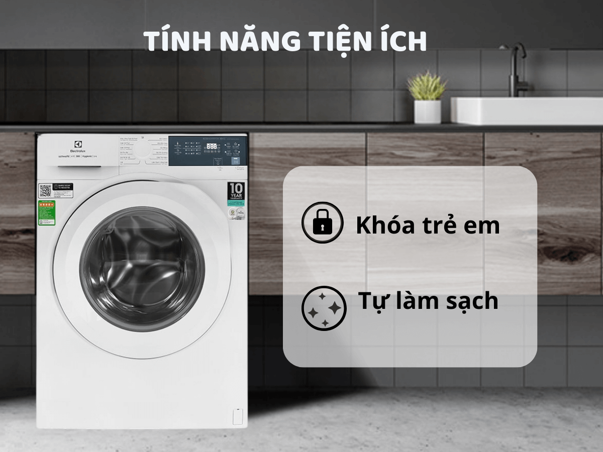 Đánh giá ưu - nhược điểm của máy giặt Electrolux EWF1024D3WB 10kg