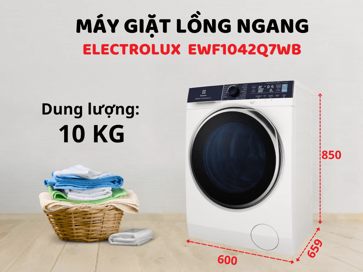 5 yếu tố khiến máy giặt Electrolux EWF1042Q7WB 10kg đáng mua dù giá cao