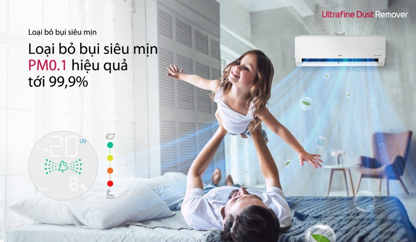 Đánh giá điều hòa LG 12000BTU V13APFP: Ưu điểm nổi bật