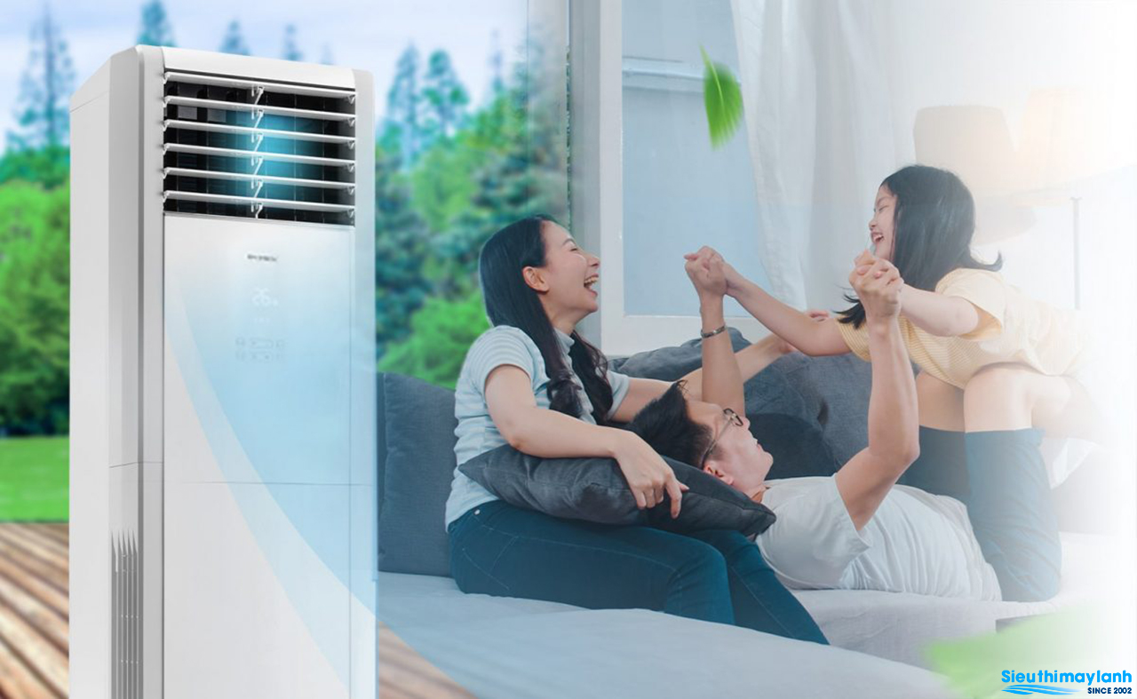 Điều hòa cây Gree 1 chiều GVC24AM-K6NNC7B - Lựa chọn làm mát hiệu quả